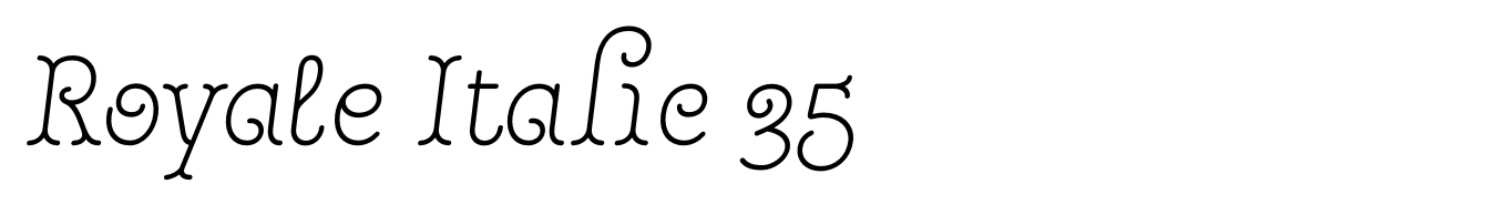 Royale Italic 35